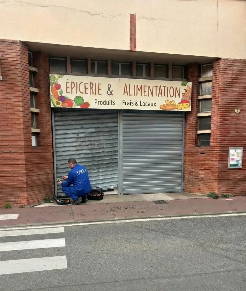 Rideau de boutique débloqué — Rideau métallique à Clichy Rideau de boutique débloqué — Rideau métallique à Clichy